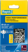 RAPID R:High-performance-rivet, 4.0 х 12 мм, 500 шт, алюминиевая высокопроизводительная заклепка (5001434)