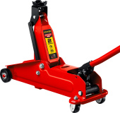 STAYER R-28 RED FORCE, 2 т, 135 - 385 мм, подкатной домкрат с увеличенным подъемом, Professional (43156-2)