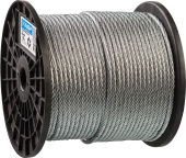 ЗУБР DIN 3055, свивка 6 x 7 + FC, 6 мм, L 120 м, стальной трос, Профессионал (4-304110-06)