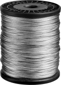 ЗУБР DIN 3055, свивка 6 х 7 + IWS, 1.5 мм, L 200 м, стальной трос, Профессионал (4-304110-15)