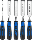 ЗУБР Ударник, 5 предм, набор стамесок-долот, Профессионал (18097-H5)