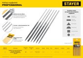 STAYER 6 шт, 140 мм, в чехле, набор надфилей (16013-H6)