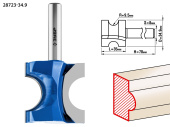 ЗУБР 34.9 x 35 мм, радиус 9.5 мм, фреза полустержневая, Профессионал (28723-34.9)