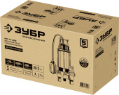 ЗУБР 1500 Вт, дренажный насос с большим напором для грязной воды, Профессионал (НПГ-Т5-1500)