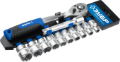 ЗУБР ТБ-12Б, 12 предм., (1/2″), набор торцовых головок, Профессионал (27647-H12)