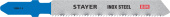 STAYER T118AF, T-хвост., Bi-Metal, по металлу толщиной 1.5-3 мм, шаг зуба 1.4 мм, раб. длина 50 мм, 2 шт, полотна для лобзика (15994-1.4)